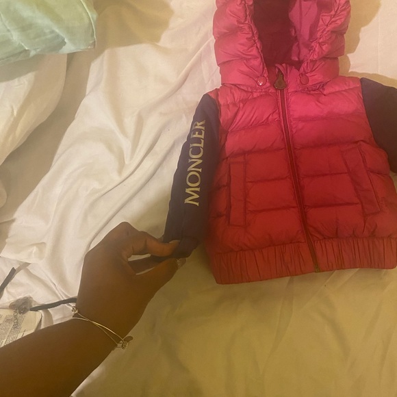 Baby girl pink & purple Moncler 6-9 months - Picture 2 of 5